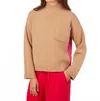 Cocoa Cashmere Ilania Wool Mock Neck Jumper In Fudge In Brown