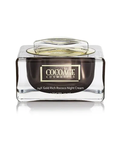 COCOAGE COCO AGE COSMETICS 1OZ 24K GOLD RICH ROCOCO NIGHT CREAM