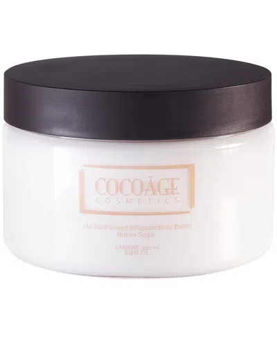 Cocoage Cosmetics 8.8oz 24k Gold Sweet Whipped Body Butter – Brown Sugar