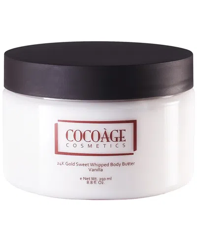 Cocoage Cosmetics 8.8oz 24k Gold Sweet Whipped Body Butter – Vanilla