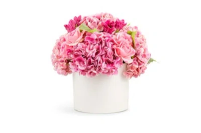 Cocobella Amour Realtouch Mixed Floral Arrangement In Pink