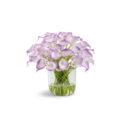 Cocobella Annecy Realtouch Calla Lily Arrangement In Lavender