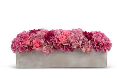 Cocobella Annelice Realtouch Mixed Floral Arrangement In Pink