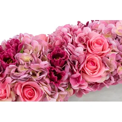 Cocobella Annelice Realtouch Mixed Floral Arrangement In Pink