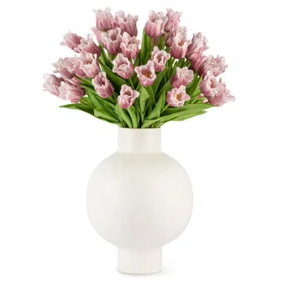 Cocobella Artful Interiors Realtouch Tulip Arrangement In Purple