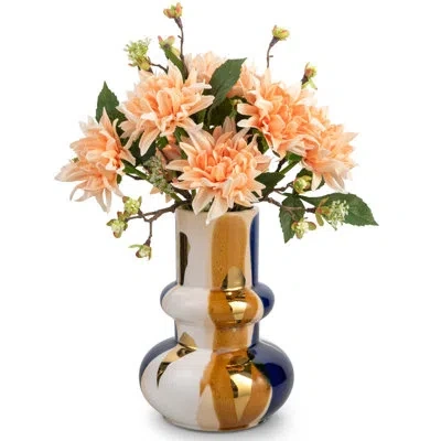 Cocobella Atelia Sola Realtouch Dahlia Arrangement In Orange