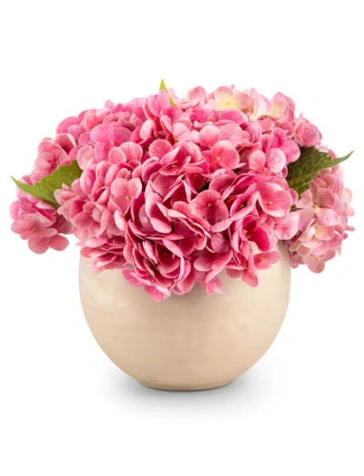 Cocobella Azalea Realtouch Hydrangea Arrangement In Pink