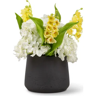 Cocobella Carina Realtouch Mixed Floral Arrangement In Gray