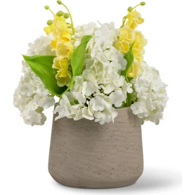 Cocobella Carina Realtouch Mixed Floral Arrangement In Gray