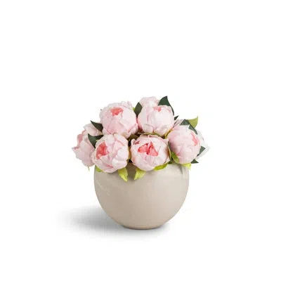 Cocobella Caspian Realtouch Peony Arrangement In Neutral