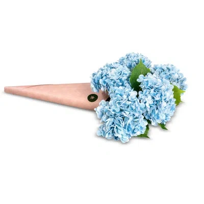 Cocobella Cecilia Realtouch Hydrangea Bundle In Blue