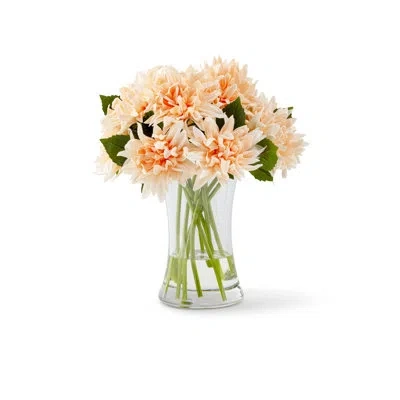 Cocobella Deauville Realtouch Dahlia Arrangement In Peach