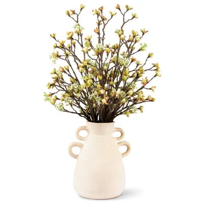 Cocobella Elevated Spaces Cherry Blossom Arrangement In Vase In Tan