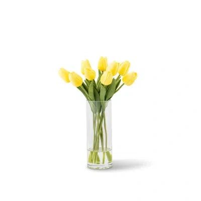 Cocobella Emeline Realtouch Tulip Arrangement In Citrine