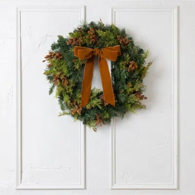 Cocobella Functional Beauty 30" Wreath In Brown,green