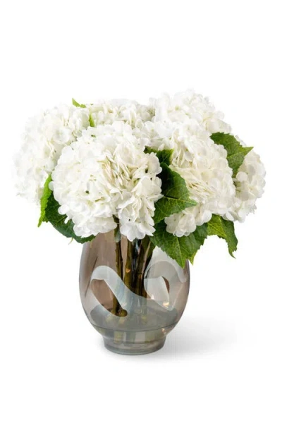 Cocobella Jaxx Realtouch Hydrangea Arrangement In Snow