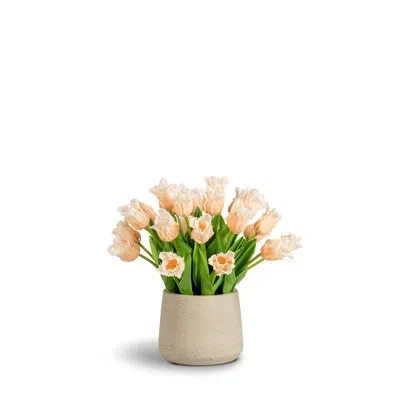 Cocobella Kai Realtouch Tulip Arrangement In Orange
