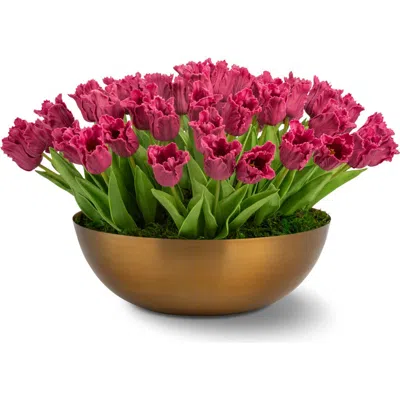 Cocobella Louisa Realtouch Tulip Arrangement In Pink