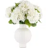 Cocobella Marla Realtouch Hydrangea Arrangement In White