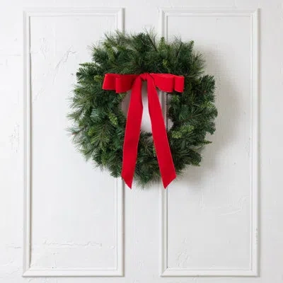 Cocobella Meri 30" Wreath In Green,red