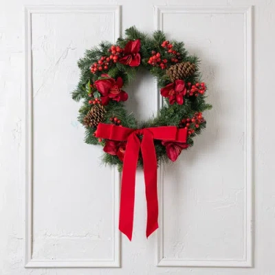 Cocobella Natalee Holiday Wreath In White
