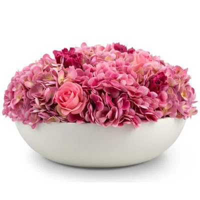 Cocobella Paloma Realtouch Mixed Floral Arrangement In Pink