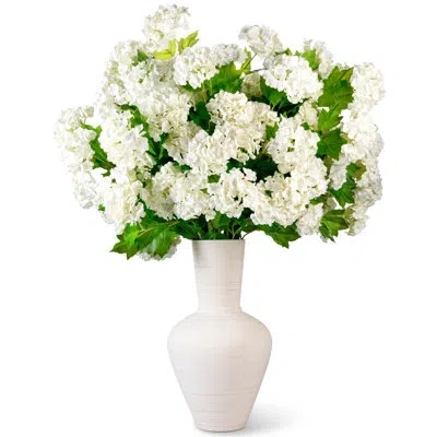 Cocobella Rhea Realtouch Snowball Hydrangea Arrangement In White