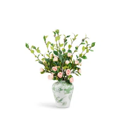 Cocobella Rosier Toile Rose Arrangement In Pink