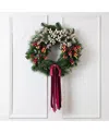 Cocobella Ruby Holiday Wreath In Pink