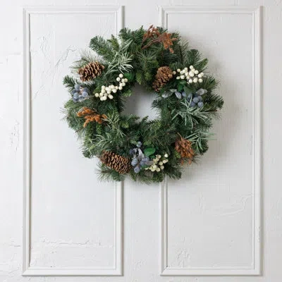 Cocobella Rudolph 30" Wreath In Green,brown,white