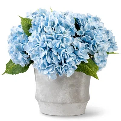 Cocobella Ryann Realtouch Hydrangea Arrangement In Blue