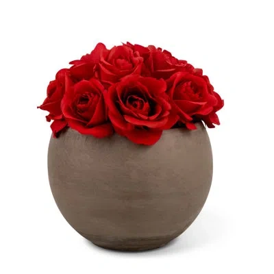 Cocobella Sabine Realtouch Rose Arrangement In Red