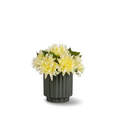 Cocobella Soren Realtouch Dahlia Arrangement In Yellow