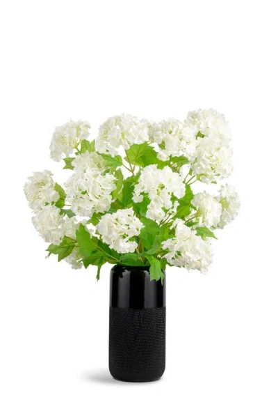 Cocobella Sylvie Realtouch Snowball Hydrangea Arrangement In White