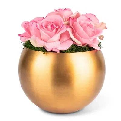 Cocobella Timeless Living Realtouch Rose Arrangement In Pink