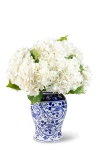 Cocobella Tinsley Realtouch Hydrangea Arrangement In Snow