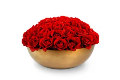 Cocobella Valentina Realtouch Rose Arrangement In Red