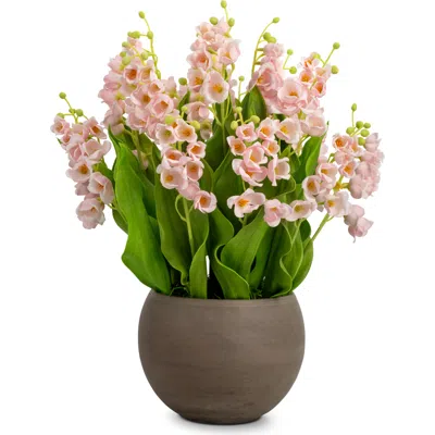 Cocobella Veda Realtouch Muguet Arrangement In Pink