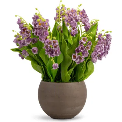 Cocobella Veda Realtouch Muguet Arrangement In Purple