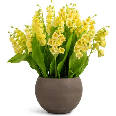 Cocobella Veda Realtouch Muguet Arrangement In Yellow