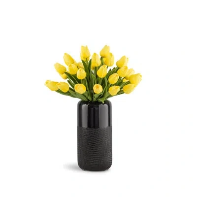 Cocobella Zaria Realtouch Tulip Arrangement In Yellow