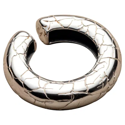 Pre-owned Cocoerow Fine Jewelry Beatrice Large Ear Cuff Silver By  In Multi