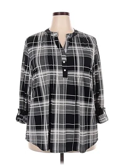 Pre-owned Cocomo 3/4 Sleeve Blouse In Black