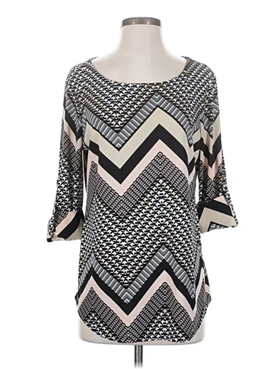 Pre-owned Cocomo 3/4 Sleeve Blouse In Black