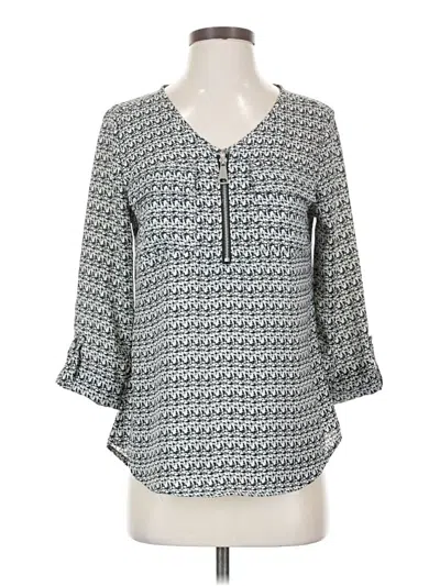 Pre-owned Cocomo 3/4 Sleeve Blouse In Gray
