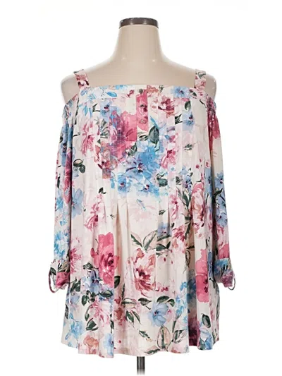 Pre-owned Cocomo 3/4 Sleeve Blouse In Pink