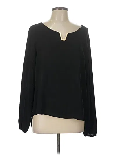 Pre-owned Cocomo Long Sleeve Blouse In Black