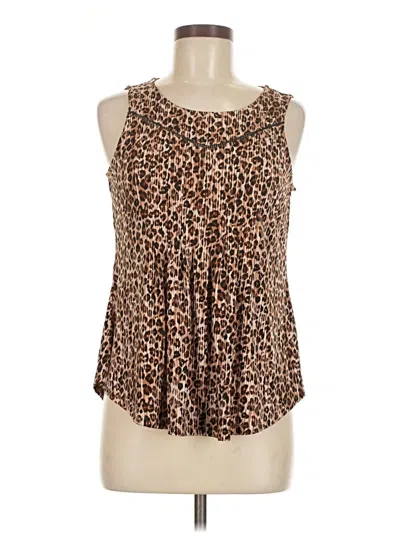 Pre-owned Cocomo Sleeveless Blouse In Brown