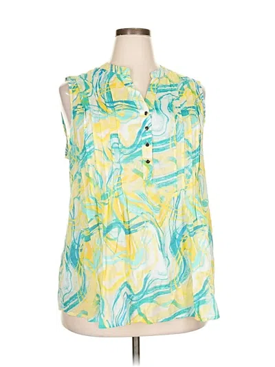 Pre-owned Cocomo Sleeveless Blouse In Yellow