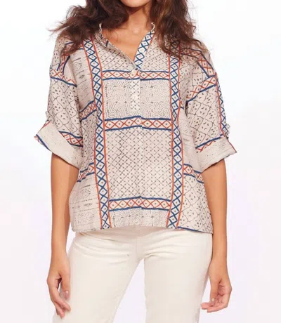 Coconinno By Eva Franco Claire Sedona Top In Beige Clay In Multi